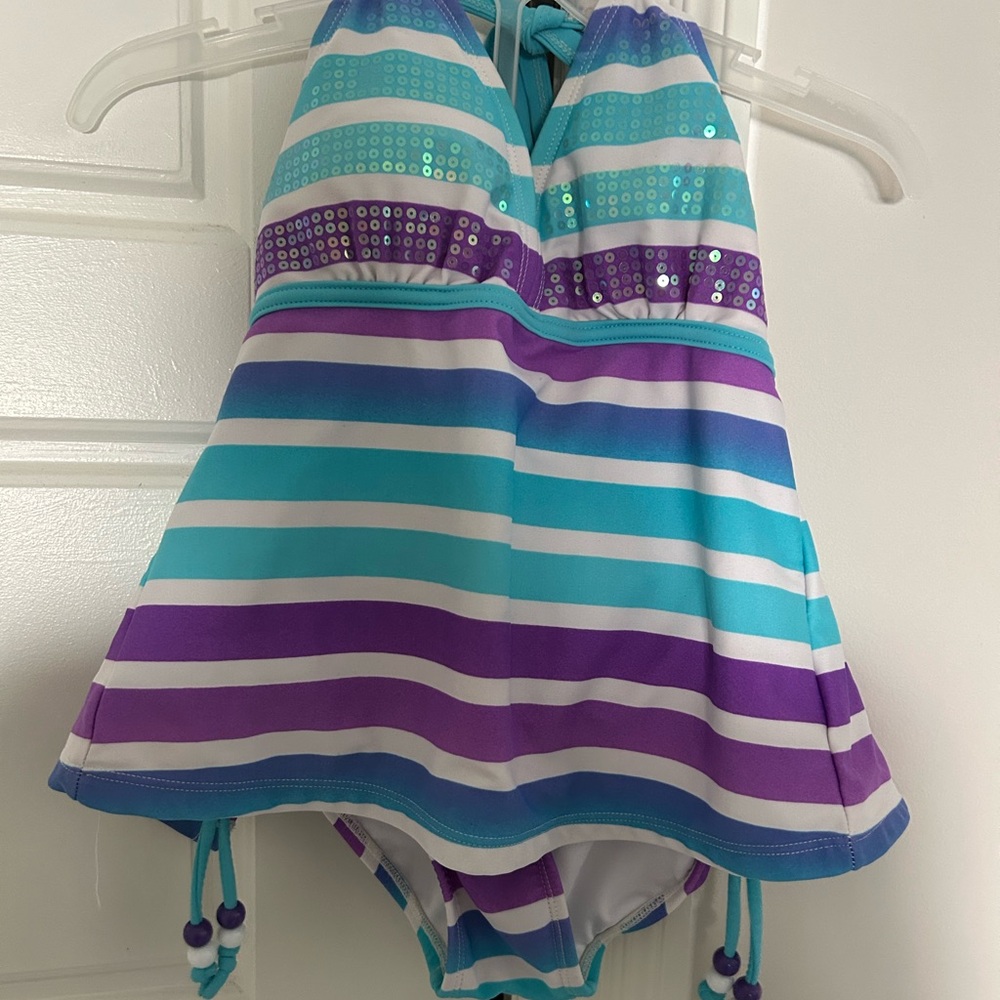 NWOT Girls Justice Tankini Swimsuit